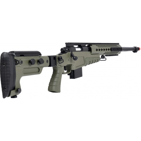 WellFire MB4418-3 Bolt Action Airsoft Sniper Rifle - OD GREEN