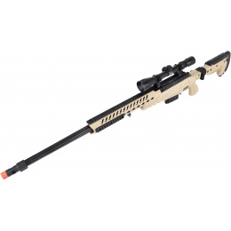 WellFire MB4418-3 Bolt Action Airsoft Sniper Rifle w/ Scope - TAN