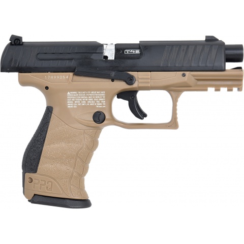 Umarex T4E Walther PPQ .43 Cal Paintball Pistol (Color: Black & FDE)
