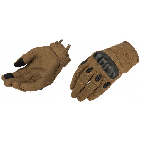 Lancer Tactical Kevlar Airsoft Tactical Hard Knuckle Gloves [XL] - TAN