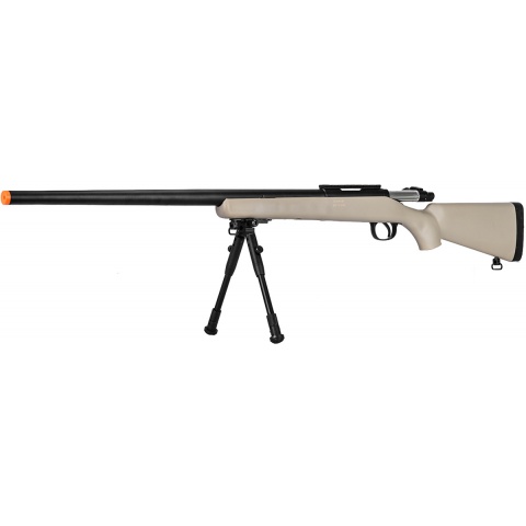 WellFire Airsoft VSR-10 Bolt Action Rifle W/ Optic RIS - TAN