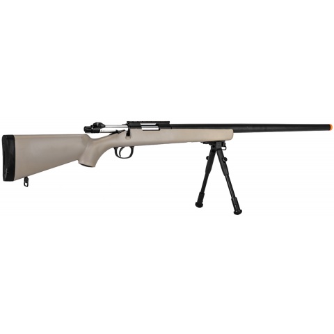 WellFire Airsoft VSR-10 Bolt Action Rifle W/ Optic RIS - TAN