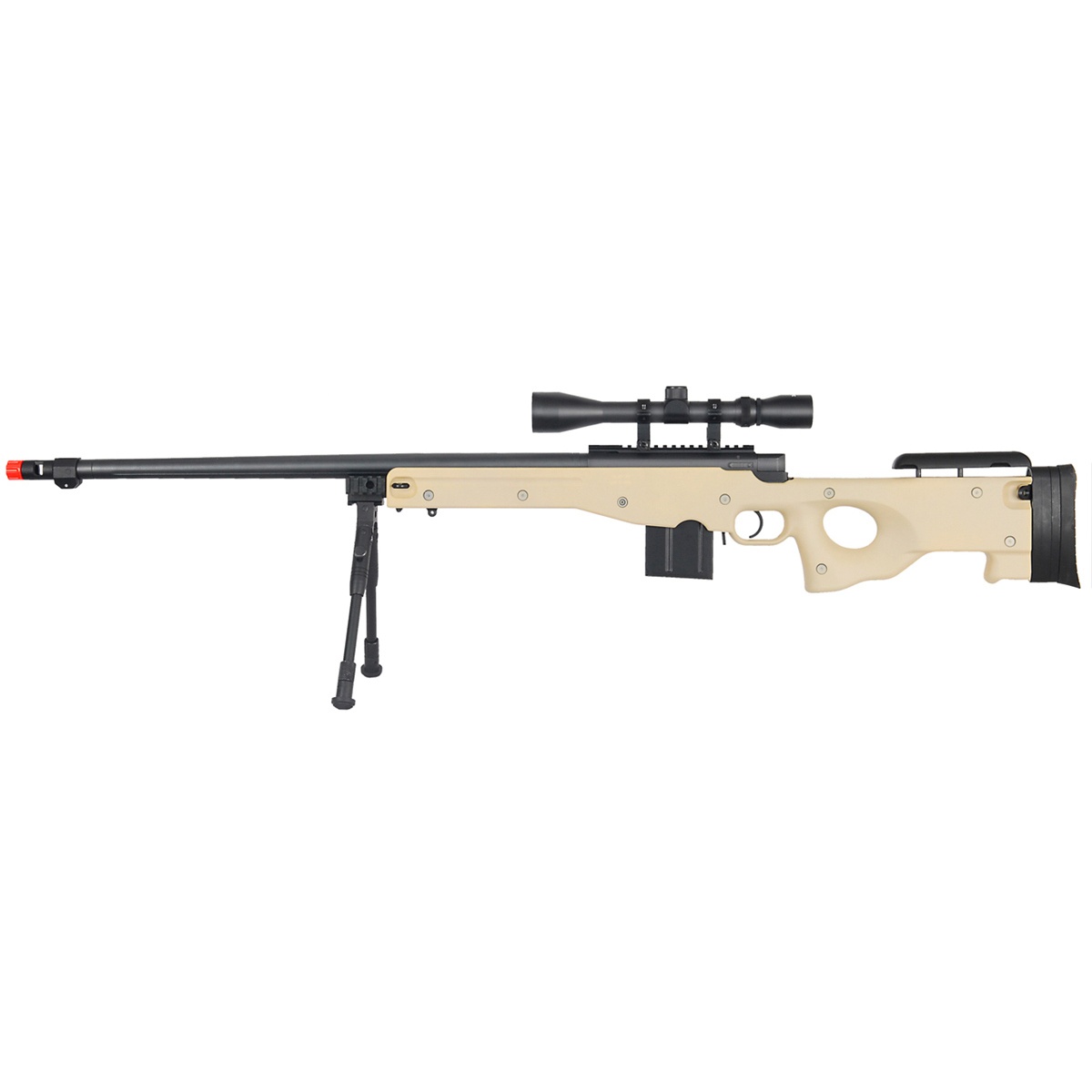 WellFire ShadowOps L96 AWP Bolt Action Airsoft Sniper Rifle TAN