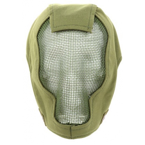 Black Bear RAZOR 1000D Steel Mesh Full Face Airsoft Mask - OD GREEN