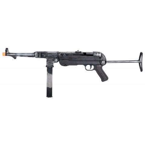 WWII Overlord Series MP40 Airsoft AEG Submachine Gun - BATTLEWORN STEEL