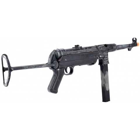 WWII Overlord Series MP40 Airsoft AEG Submachine Gun - BATTLEWORN STEEL