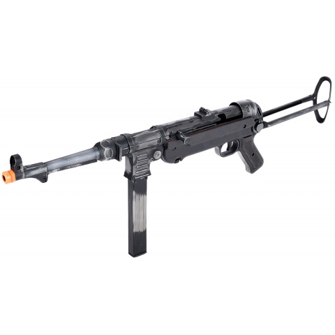 WWII Overlord Series MP40 Airsoft AEG Submachine Gun - BATTLEWORN STEEL