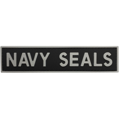 G-Force Navy Seals PVC Morale Patch - BLACK/GRAY