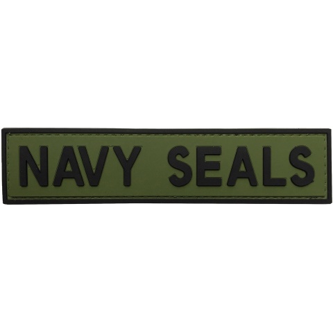 G-Force Navy Seals PVC Morale Patch - OD/BLACK