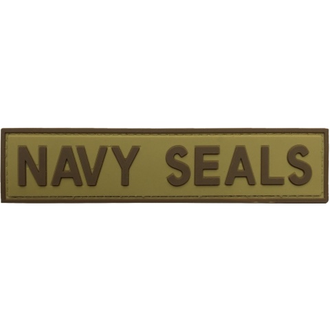 G-Force Navy Seals PVC Morale Patch - TAN/BROWN