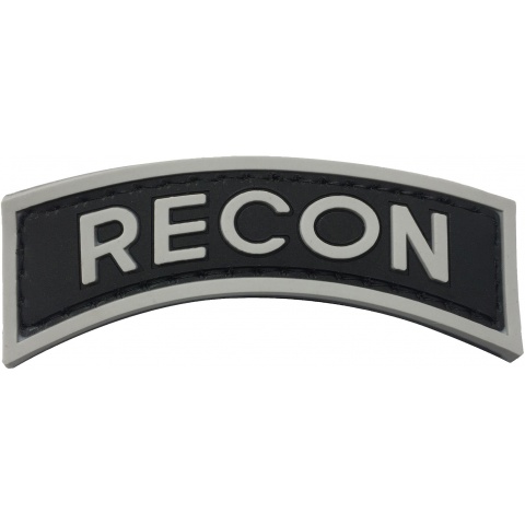 G-Force Recon Arch PVC Morale Patch - BLACK/GRAY