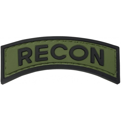 G-Force Recon Arch PVC Morale Patch - OD/BLACK
