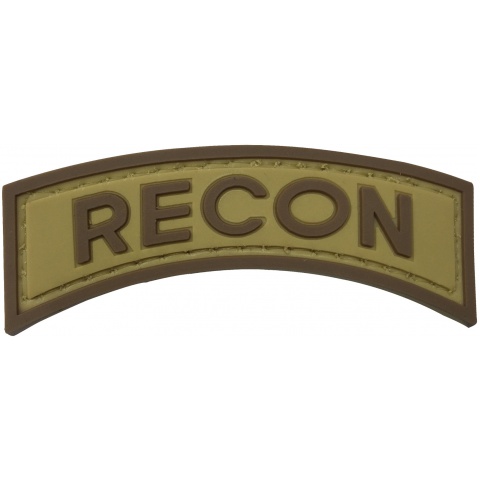 G-Force Recon Arch PVC Morale Patch - TAN/BROWN