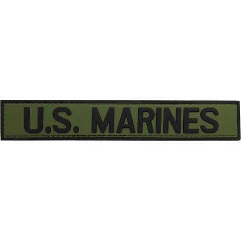 G-Force U.S. Marines PVC Morale Patch - OD/BLACK