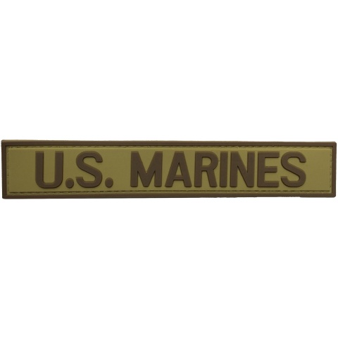 G-Force U.S. Marines PVC Morale Patch - TAN/BROWN