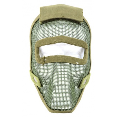 Black Bear REAPER 1000D Steel Mesh Full Face Airsoft Mask - OD GREEN
