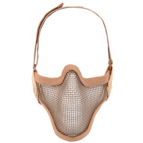 Black Bear Airsoft SHADOW 1000D Steel Mesh Lower Face Mask - COYOTE