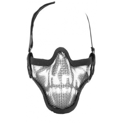 Black Bear SHADOW Steel Mesh Lower Face Airsoft Mask - GHOST