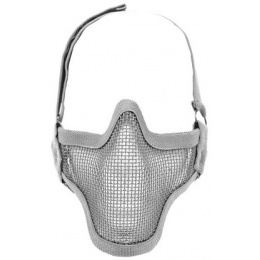 Black Bear SHADOW Steel Mesh Lower Face Airsoft Mask - GRAY
