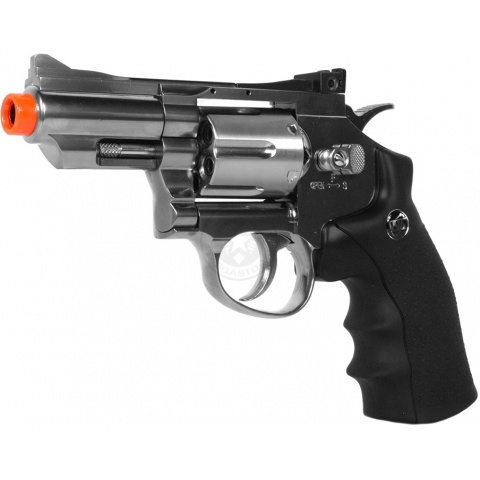 WG Full Metal Sport 708 Compact Airsoft CO2 Revolver Pistol - SILVER