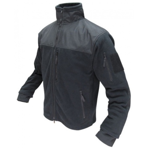 Condor Outdoor Tactical ALPHA Micro Fleece Jacket #601 - BLACK