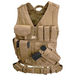 Condor Outdoor Tactical Crossdraw Vest - TAN