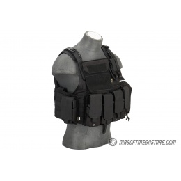 Flyye Industries 1000D Cordura MOLLE Tactical Vest w/ Pouches [LARGE] (Black)