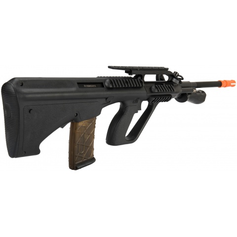 Army Armament Polymer AUG Civilian AEG Airsoft Rifle w/ Top Rail - BLACK