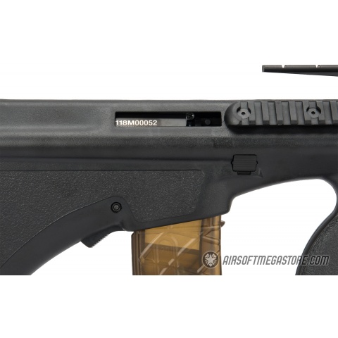 Army Armament Polymer AUG Civilian AEG Airsoft Rifle w/ Top Rail - BLACK