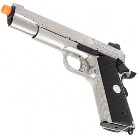 WE Tech Full Metal Knighthawk 1911 Gas Blowback Airsoft Pistol (SILVER)