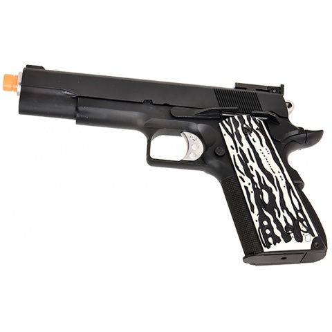 WE Tech Original 1911 Version C Full Metal GBB Airsoft Pistol w/ Imitation Ivory Grips (BLACK)