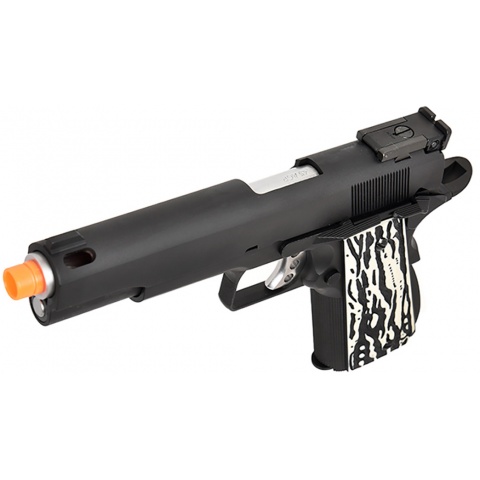 WE Tech Original 1911 Version C Full Metal GBB Airsoft Pistol w/ Imitation Ivory Grips (BLACK)