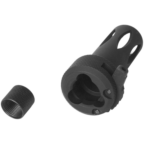 SRC Airsoft Full Metal 14mm CCW Quick Detach PDW M5 Flash Hider