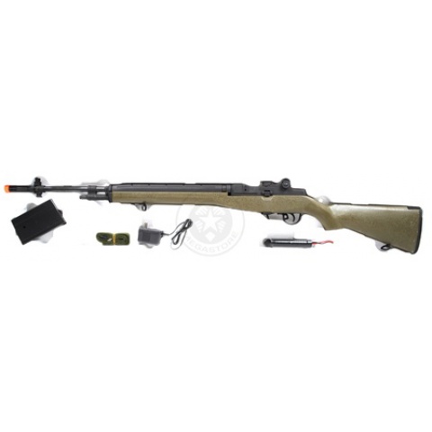 Lancer Tactical LT-732G M14 Fully Automatic AEG Rifle - OD GREEN