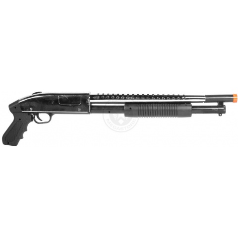 CYMA P788S Pump Action Airsoft Spring Shotgun (Color: Chrome)
