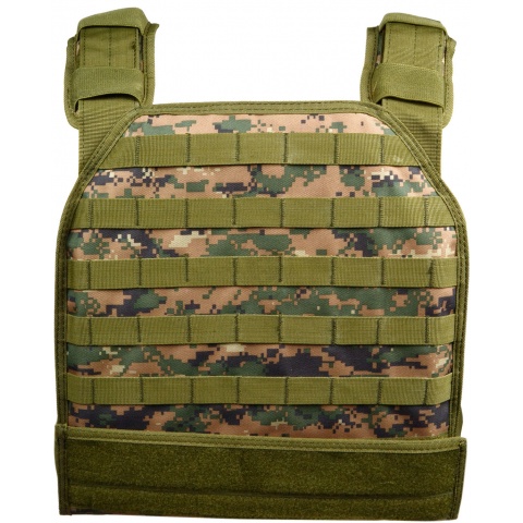 AMA Airsoft MOLLE Modular Plate Carrier - WOODLAND
