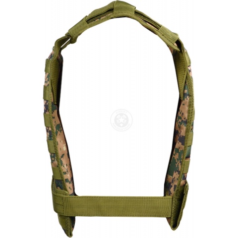 AMA Airsoft MOLLE Modular Plate Carrier - WOODLAND