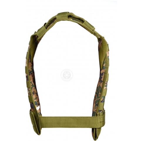 AMA Airsoft MOLLE Modular Plate Carrier - WOODLAND