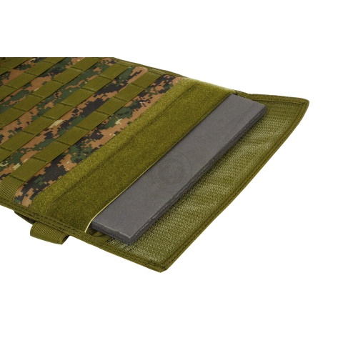 AMA Airsoft MOLLE Modular Plate Carrier - WOODLAND