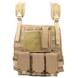 AMA Airsoft MOLLE High Speed Modular Plate Carrier - TAN
