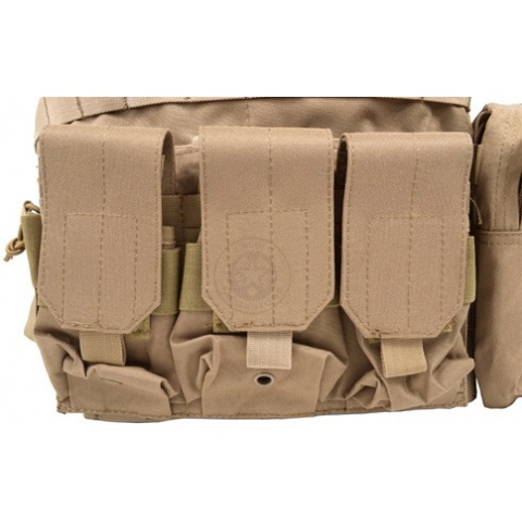 AMA 1000D MOLLE Strikeforce RRV Modular Chest Rig - TAN