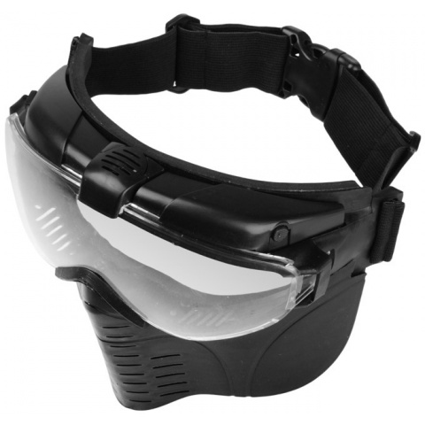 G-Force Pro Series Airsoft Full Face Mask w/ Fan Ventilation - BLACK