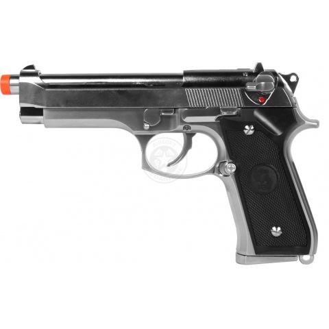 350 FPS KJW SIG3 Semi Auto M9 Gas Blowback Airsoft Pistol - Silver