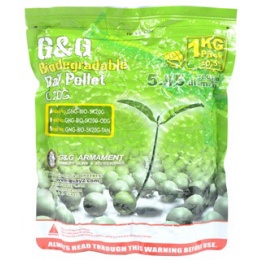 0.20g G&G Biodegradable 6mm Airsoft BBs - 5000rd Bag - DESERT TAN