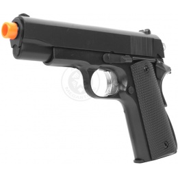 HFC M1911 Airsoft Spring Pistol w/ Heavyweight Magazine - BLACK