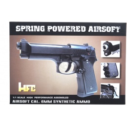HFC Airsoft M9 Vertec Heavyweight Spring Pistol w/ SlideLock - SILVER