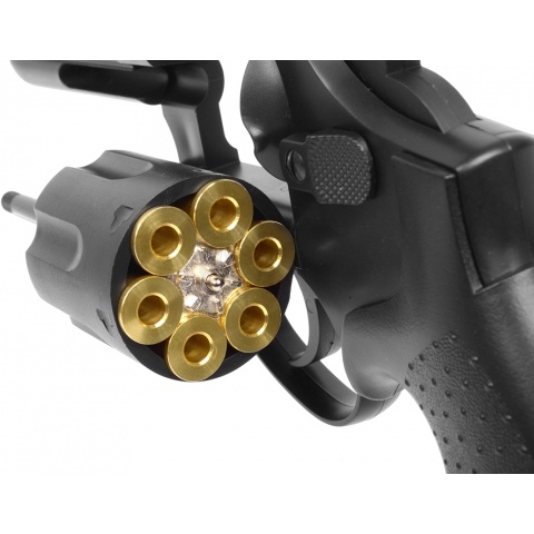 HFC .357 Style Gas Non Blowback Airsoft Compact Revolver - (Black)