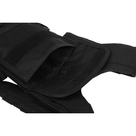 NcStar MOLLE Modular Chest Rig w/ Integrated Hydration Pouch - BLACK