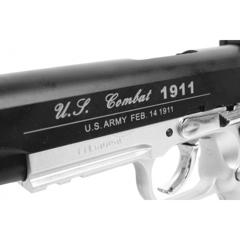 TSD M1911 Tactical-601 Airsoft CO2 Blowback Pistol - TWO-TONE