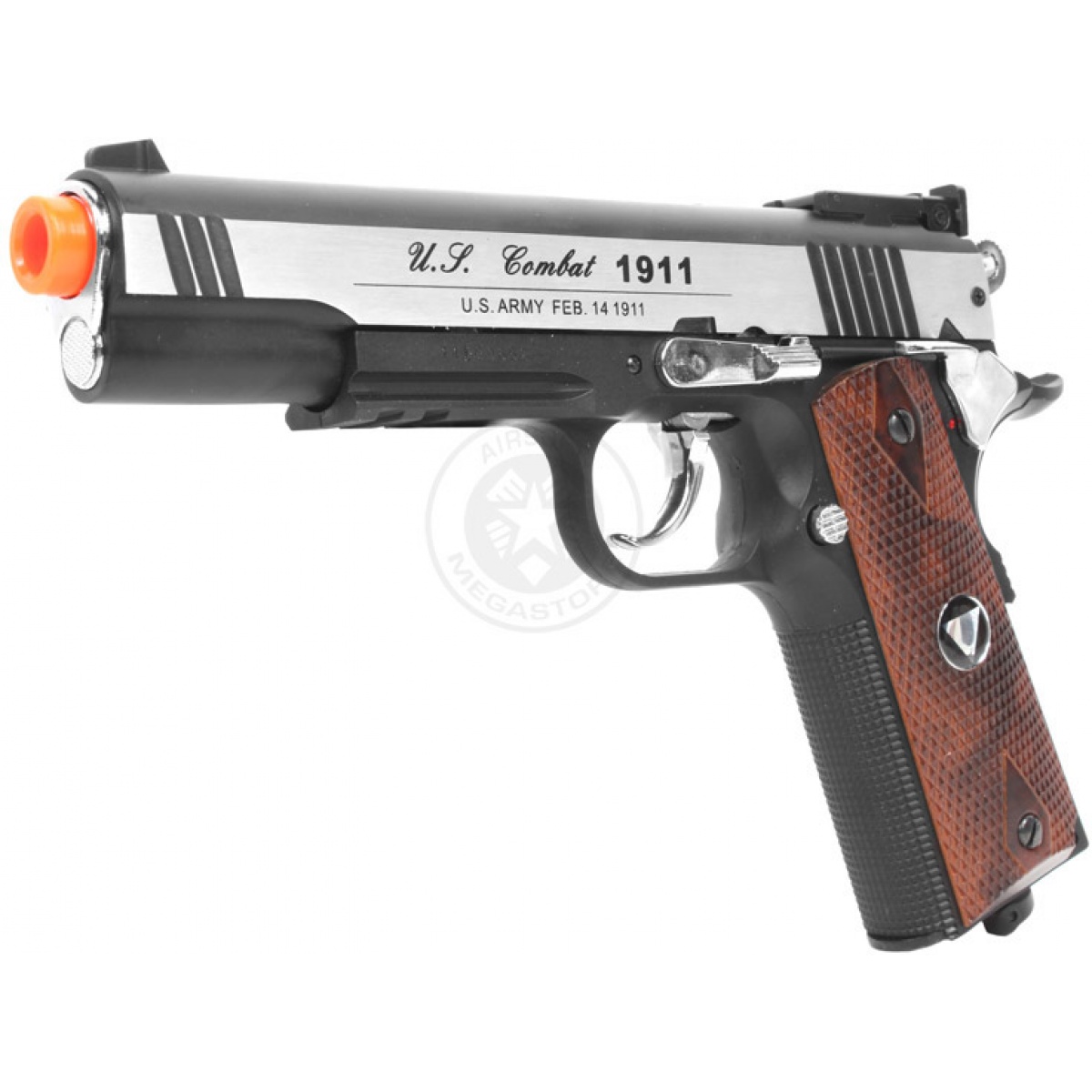 450 FPS TSD M1911 HardKick CO2 Blowback Airsoft Pistol w/ Metal Slide Airsoft Megastore